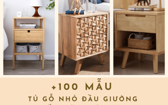 Tổng hợp 100 mẫu tủ gỗ nhỏ đầu giường giúp tiết kiệm diện tích sử dụng